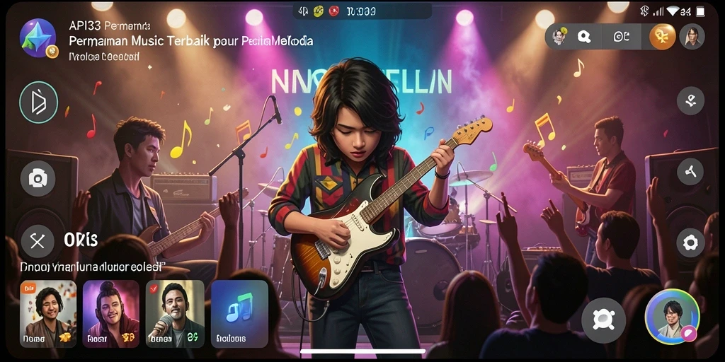 Tampilan gameplay API33 yang seru dengan variasi musik.