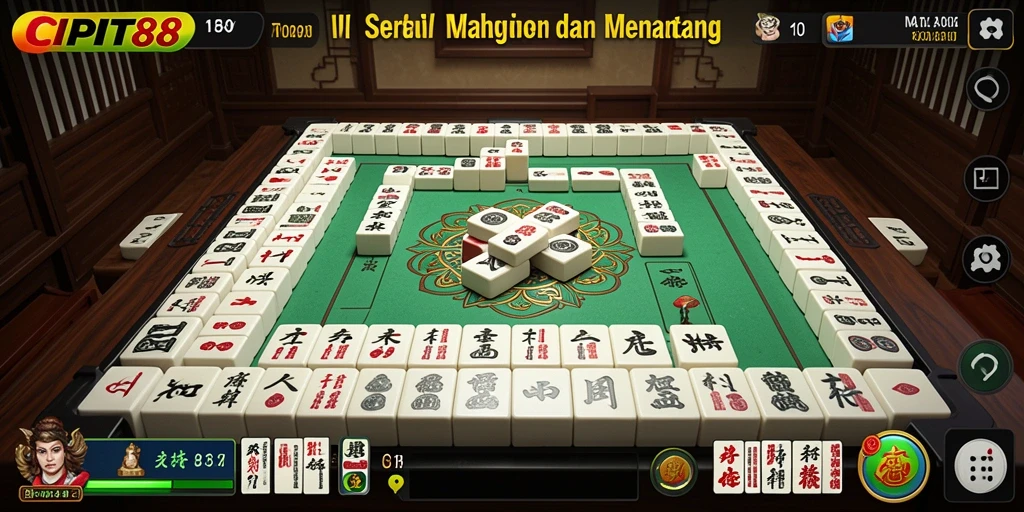 Tampilan gameplay Mahjong yang seru dan menantang di CIPIT88.