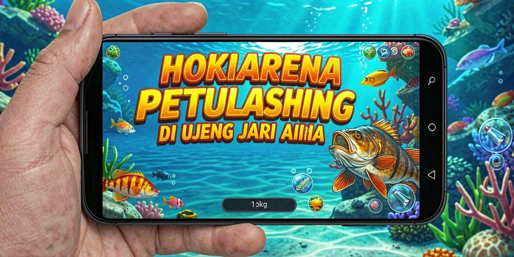 Gameplay HOKIARENA yang mendebarkan saat menangkap ikan.
