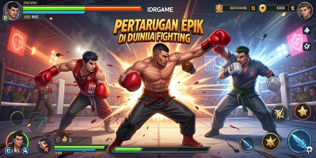 Tangkapan layar IDRGAME menunjukkan pertarungan mendebarkan antar karakter.