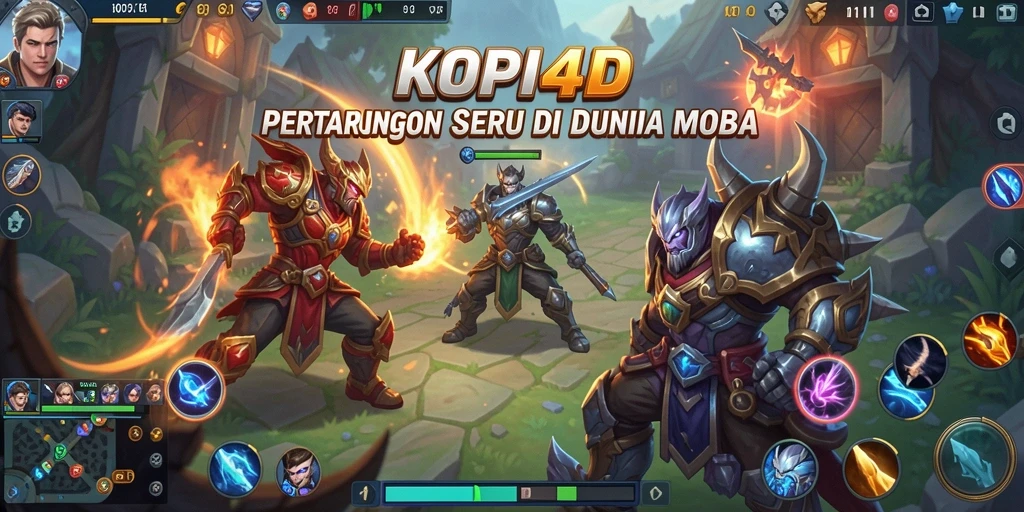 Tampilan dinamis pertempuran di arena KOPI4D.