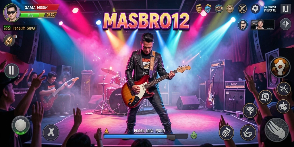 Screenshot utama MASBRO12 menampilkan gameplay interaktif yang seru.