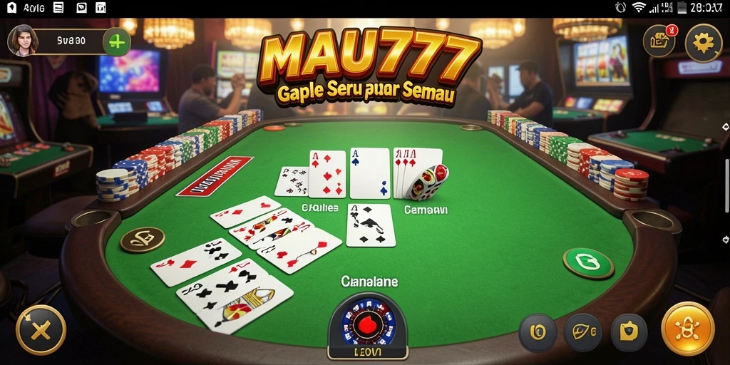 Tampilan menarik dengan gameplay seru permainan Gaple.